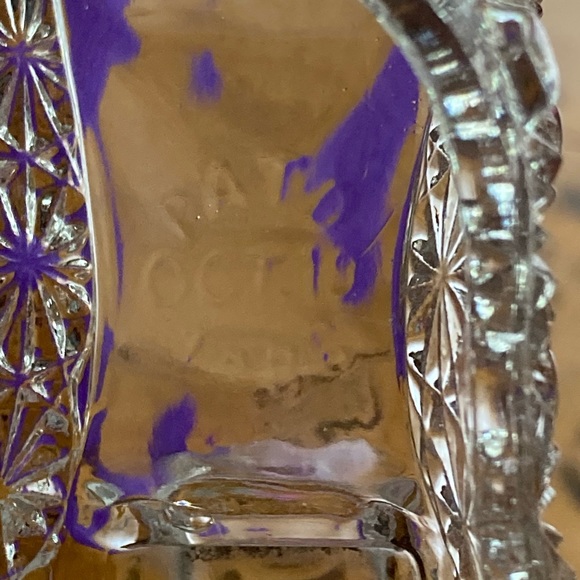 Antique Bryce Brothers Crystal Daisy & Button Glass Shoe Slipper - Circa 1886 - Picture 5 of 8